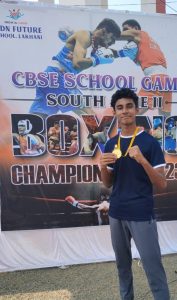Madhav Amrith- Won Gold Medal -Zonal Level Boxing Competition